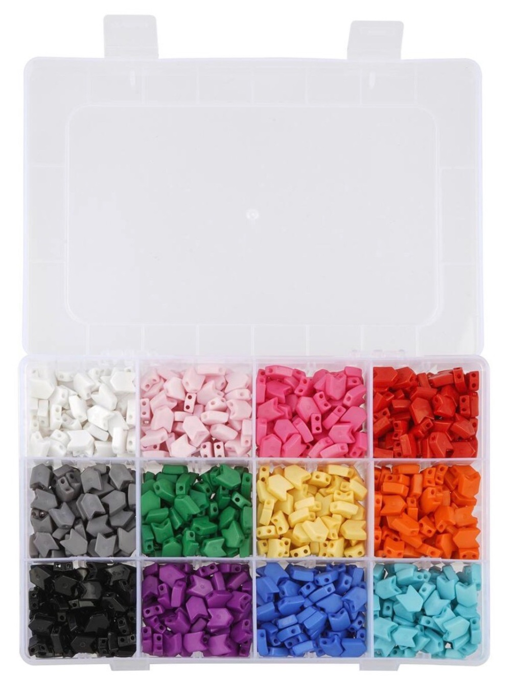 Arrow Tila Bead Mix 11mm Rainbow Craft Jewelry Beads by Bead Landing - Picture 2 of 2